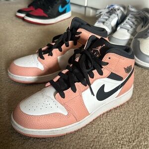 Peachy pink Air Jordan 1s